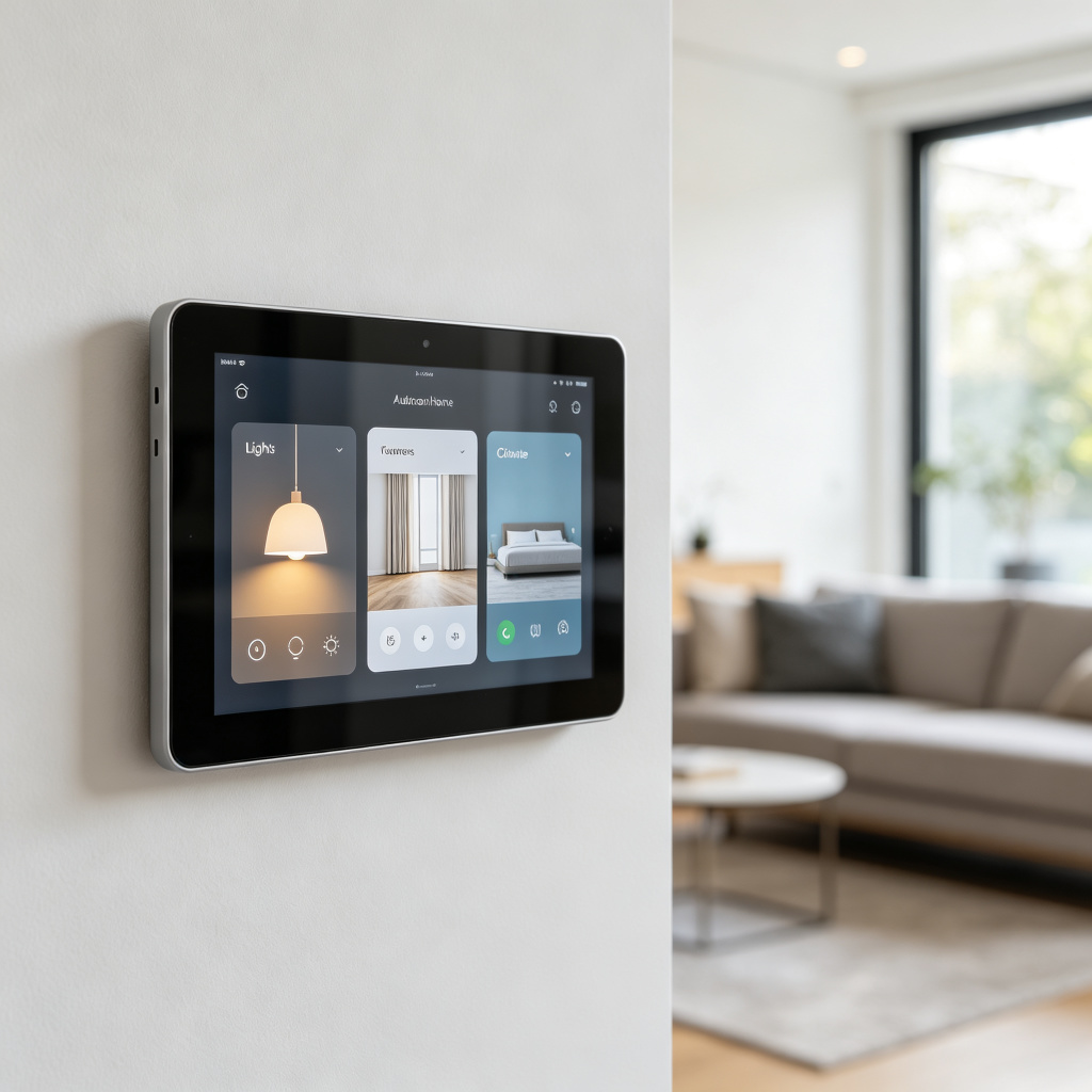 Smart Home Control Panel App Interface