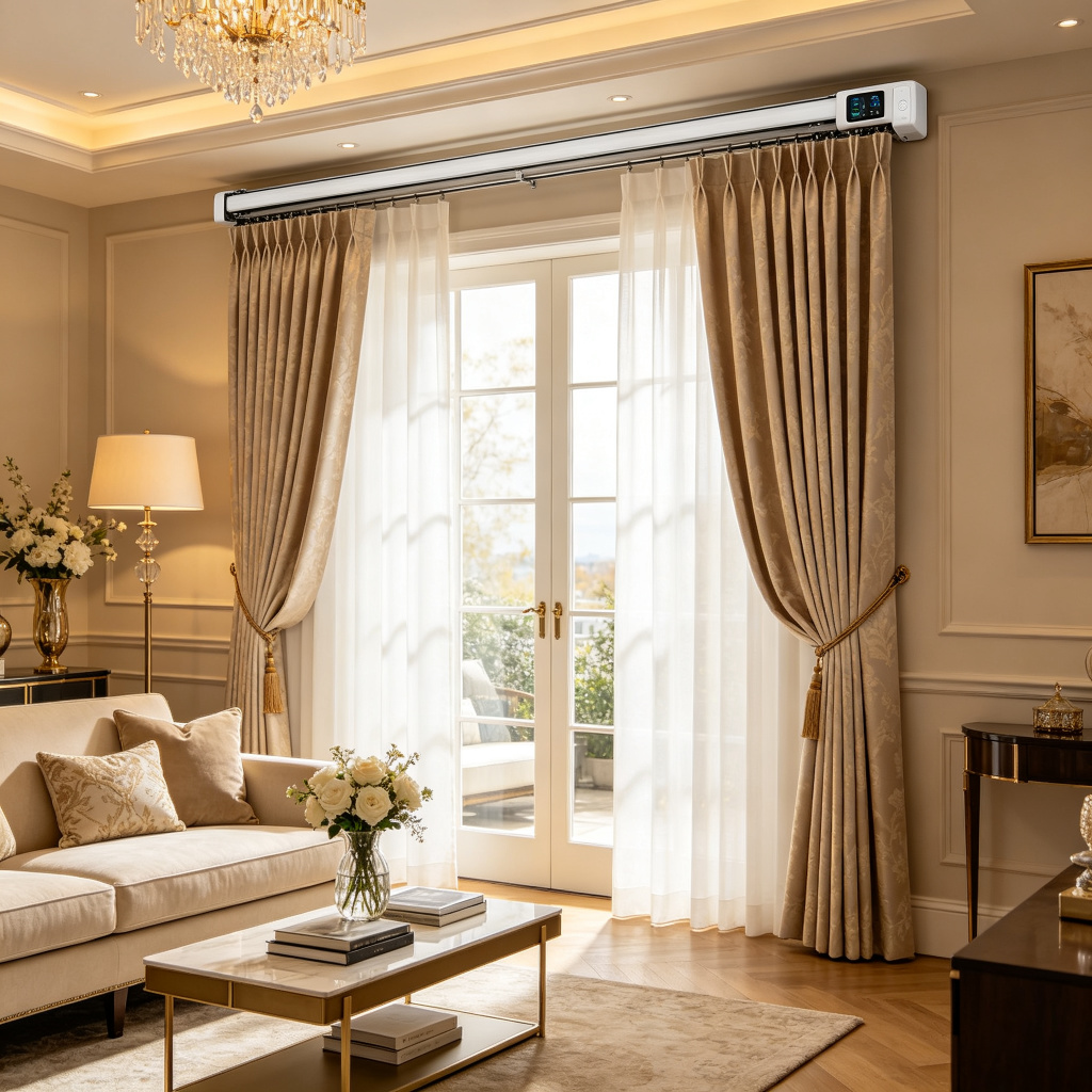 Motorized Smart Curtain Track System